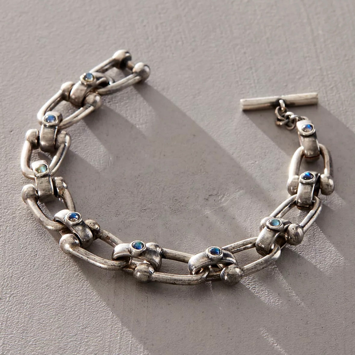ブレスレット BLENDOFF Vintage Silver Horse Shoe Bracelet Surgical Steel Vintage Silver Stone Set Horseshoe Bracelet - Etsy
