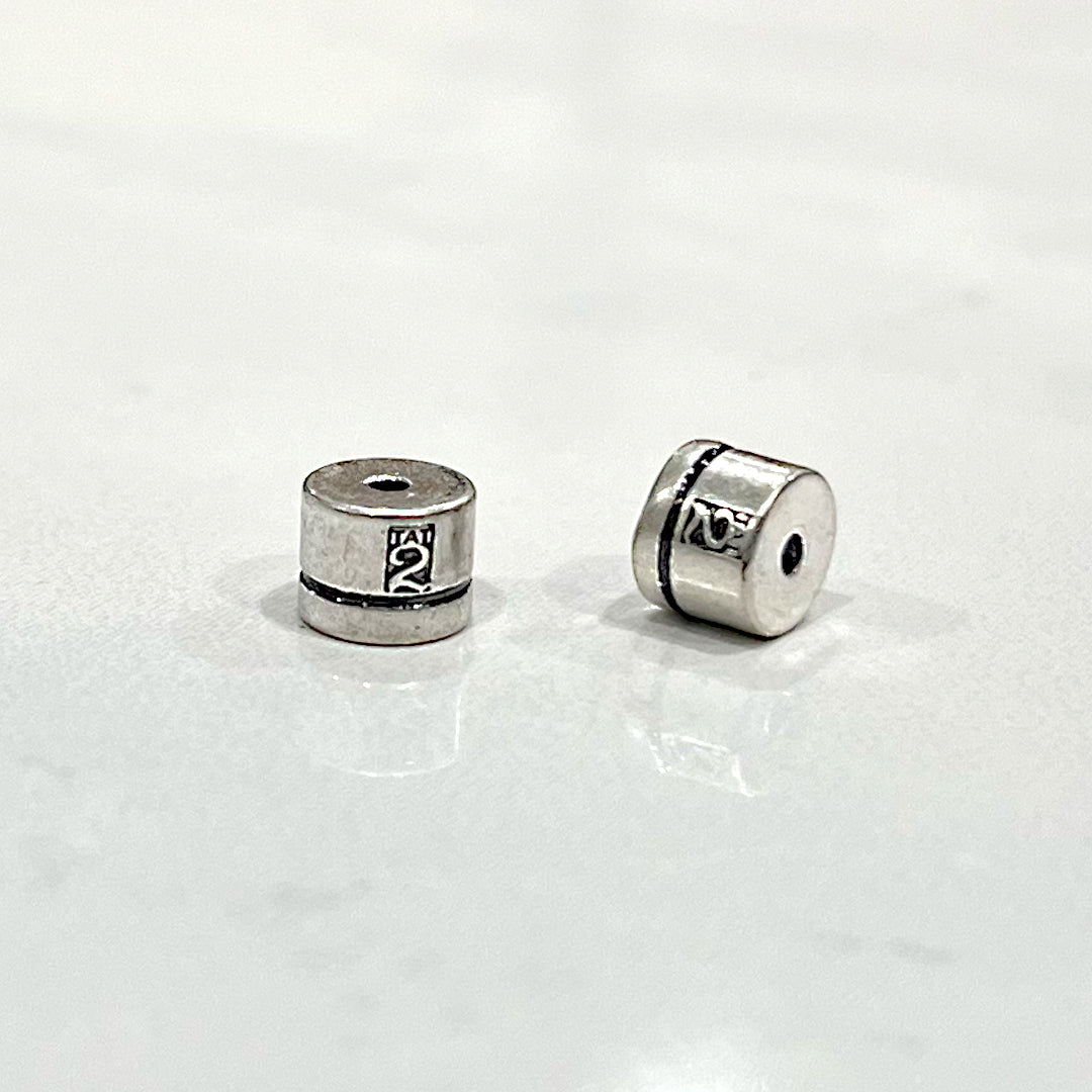 VINTAGE SILVER EARRING BACKS (ONE PAIR)