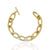 GOLD TWO-TONE ELI HAMMERED CHAIN BRACELET
