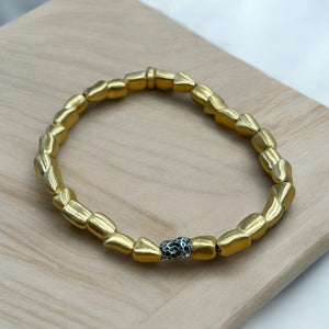 GOLD MILOS MINI NUGGET BRACELETS