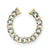 TWO TONE MINI CHARIOT HAMMERED LINK BRACELET