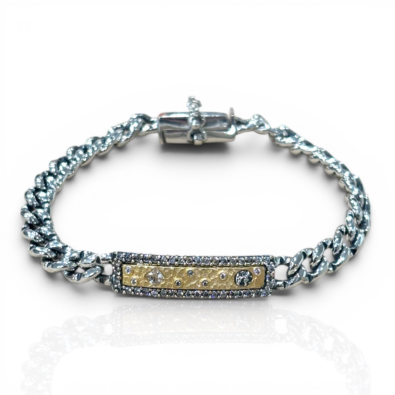 VINTAGE SILVER SOLEIL ID BRACELET
