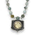 SEMI-PRECIOUS STONE & REPUBLIQUE COIN NECKLACE