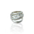 BRUSHED SILVER ALMORA LAYERED BAND RING