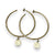 GOLD COIN HOOP EARRINGS