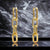 GOLD PAVE RICO EARRING