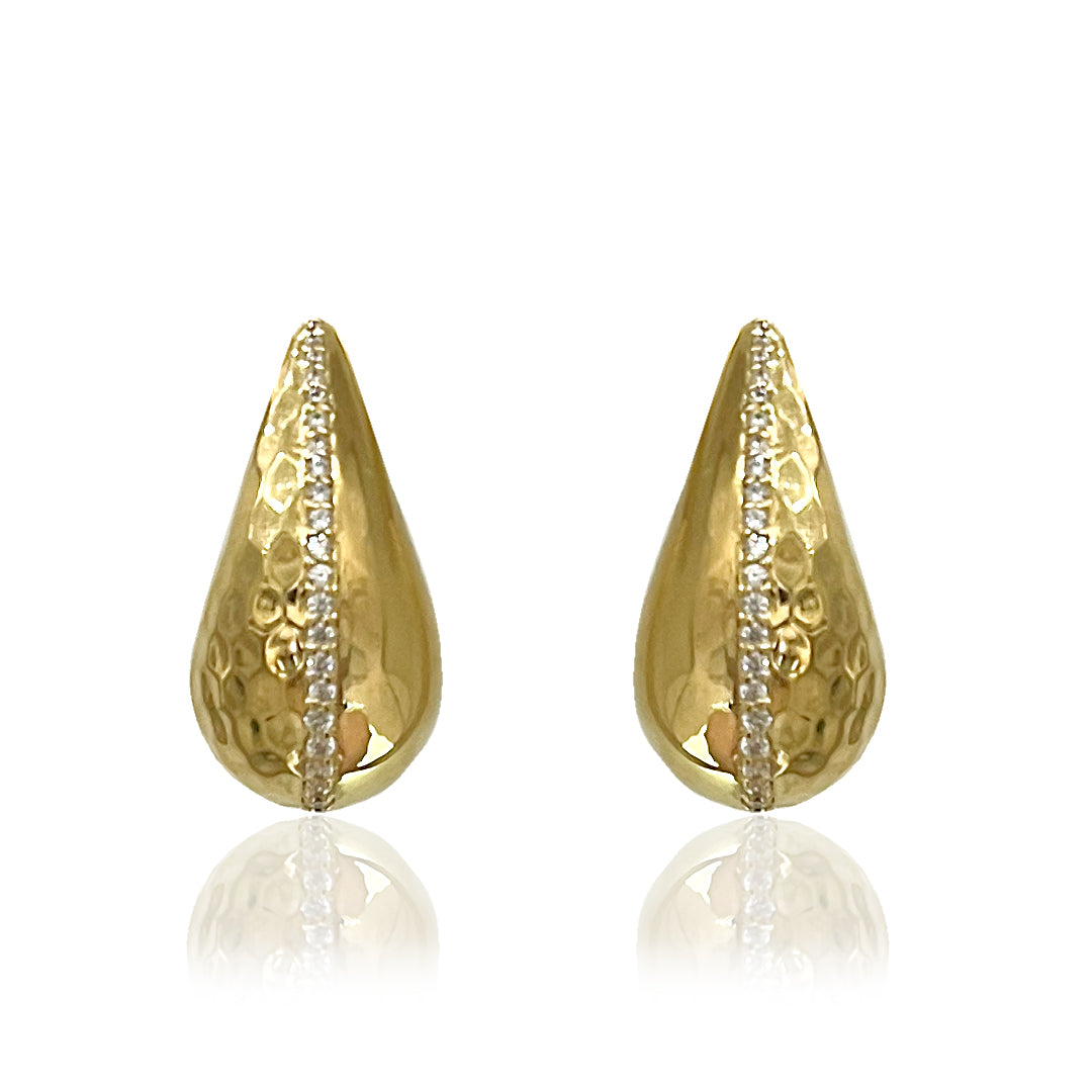 GOLD GIA TEARDROP EARRINGS