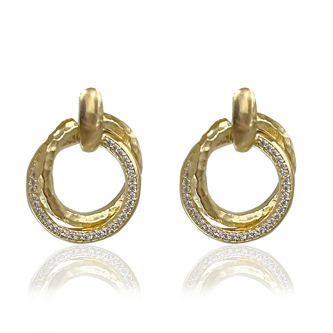 GOLD TRINITY EARRINGS