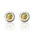 SILVER OLENA COIN STUDS