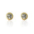 GOLD FLORA COIN STUDS