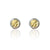 SILVER FLORA COIN STUDS