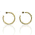 GOLD PAVIA HOOP 1.5"