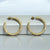 GOLD PAVIA HOOP 1.5"