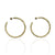 GOLD PAVIA HOOP 2"