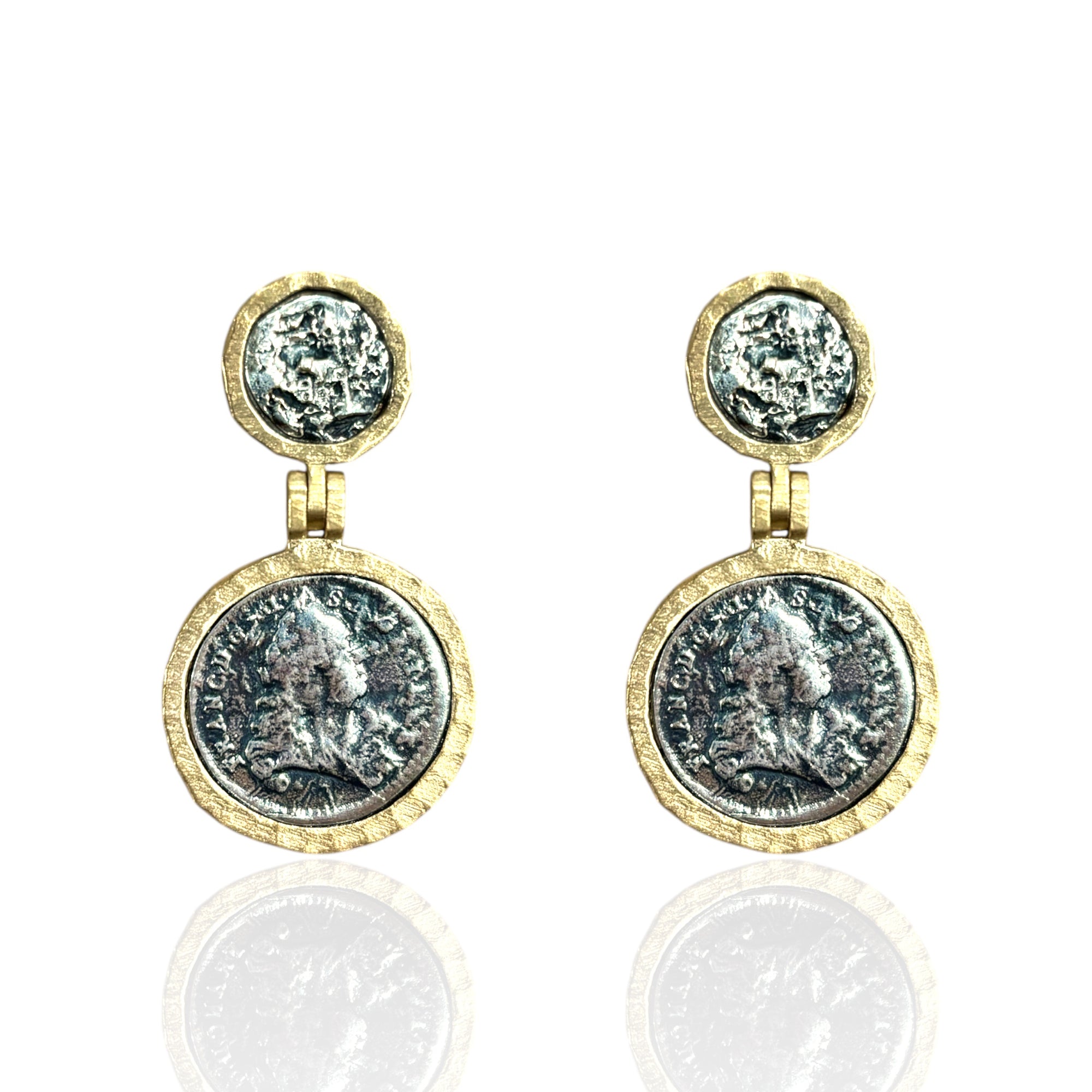 GOLD VIGO COIN EARRINGS