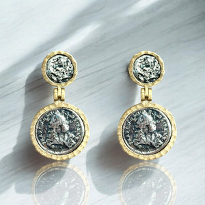 GOLD VIGO COIN EARRINGS