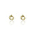 GOLD MINI TRINITY EARRINGS