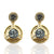 GOLD MORRO DOUBLE COIN EARRINGS