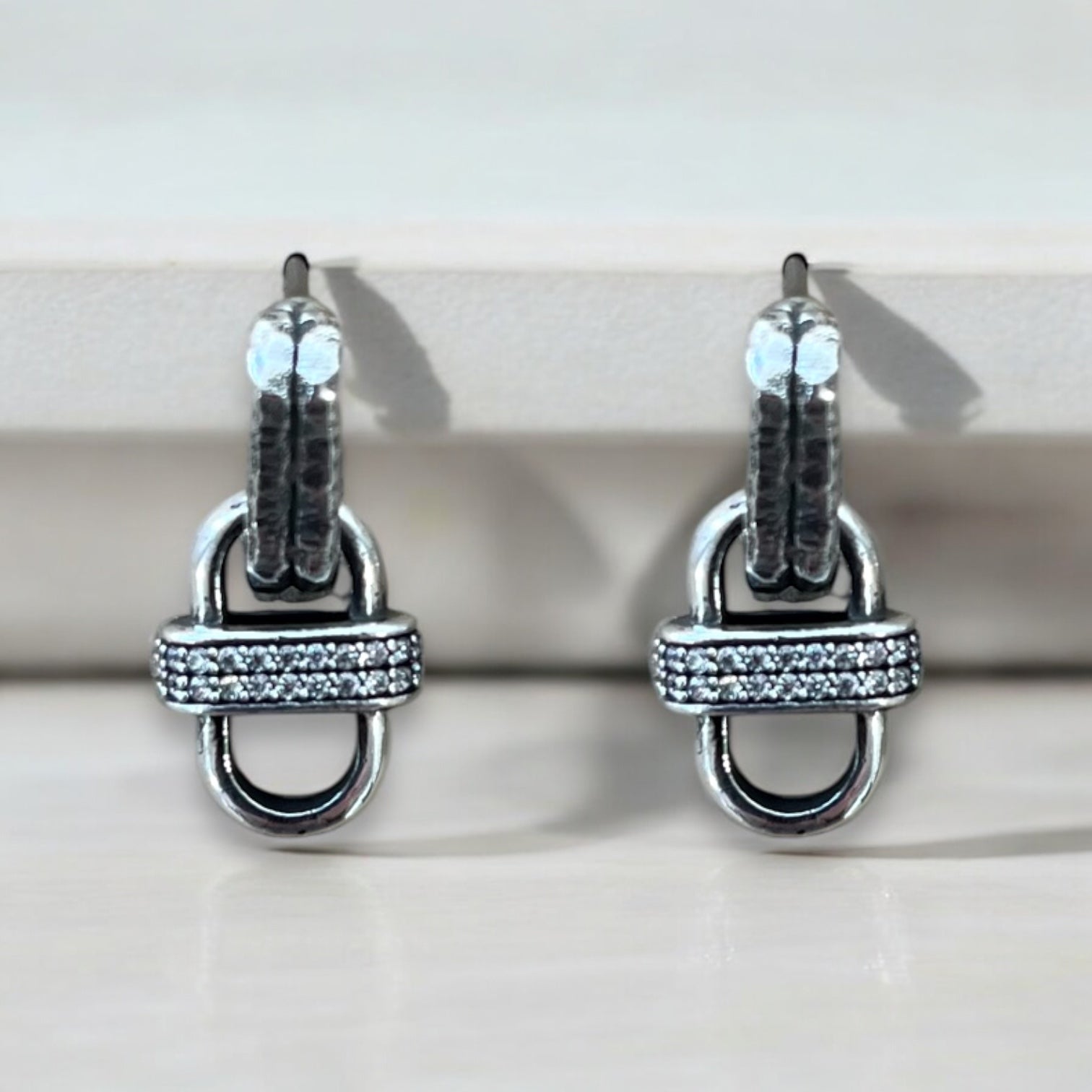 VINTAGE SILVER COSTA EARRINGS