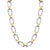 VINTAGE SILVER TWO-TONE RAVELLE HAMMERED CHAIN NECKLACE