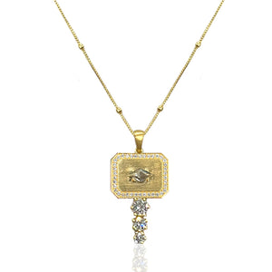 GOLD DALIA NECKLACE