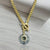 GOLD MESA LABRADORITE CHARM NECKLACE