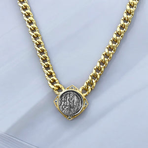 GOLD NICO COIN NECKLACE