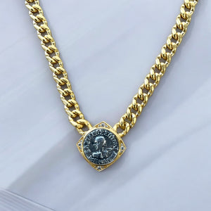 GOLD NICO COIN NECKLACE