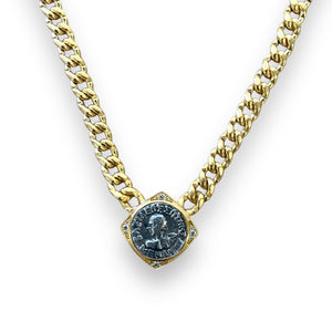 GOLD NICO COIN NECKLACE