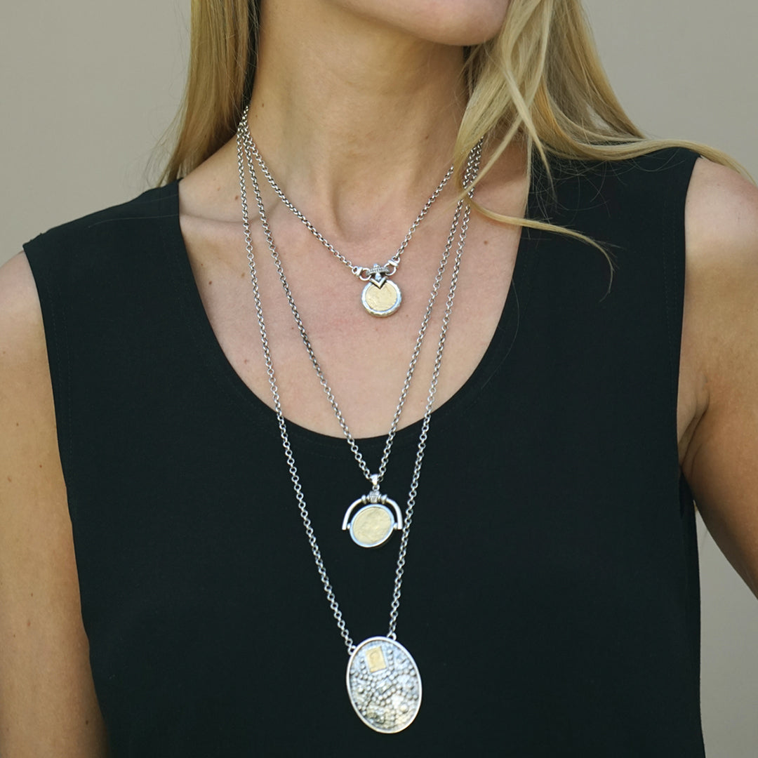 VINTAGE SILVER SABLE PENDANT NECKLACE – Tat2 Designs