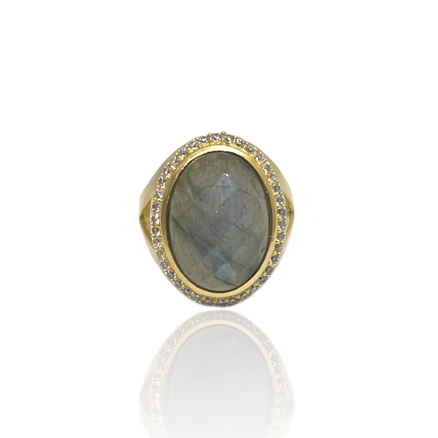 GOLD LABRADORITE FORTE RING