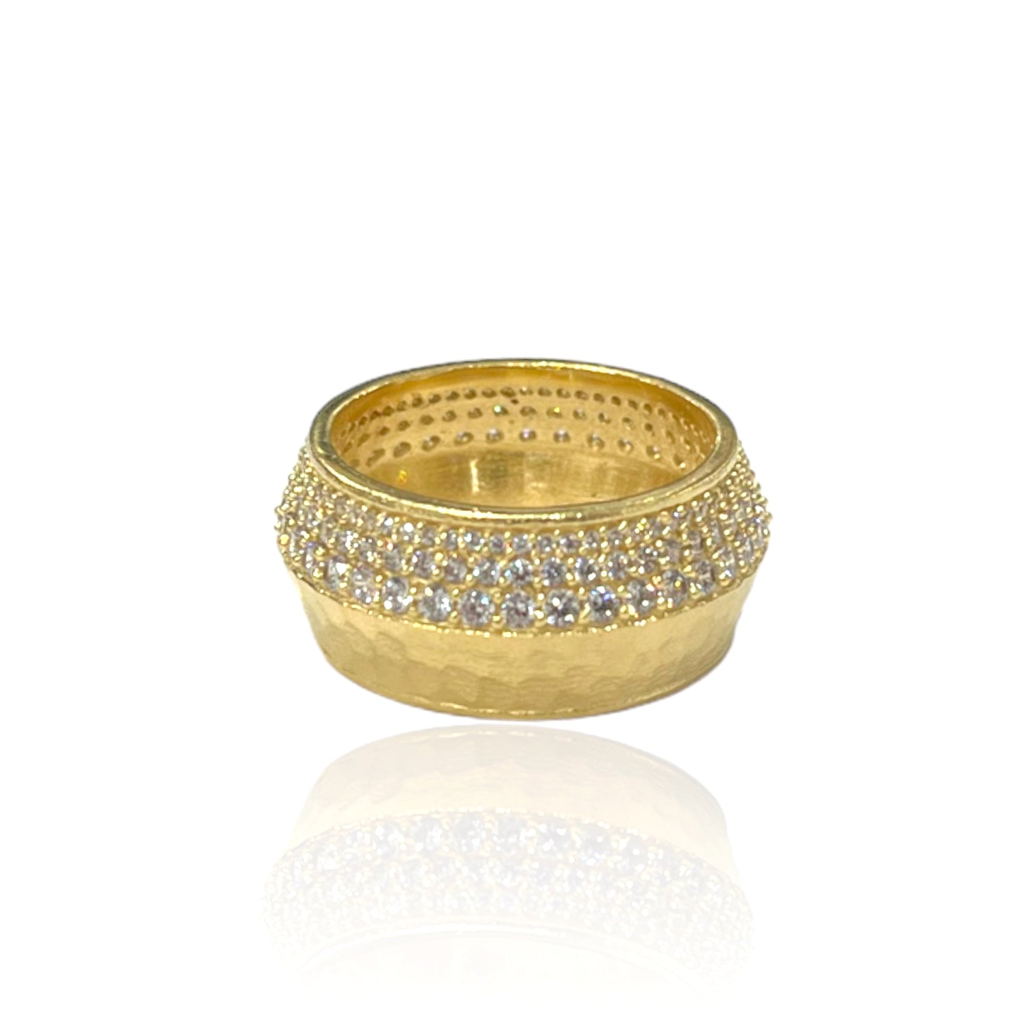 指輪・リング TATIANA (SIRVER925) Star Pattern Daily Ring BMR268 Basic Sterling Silver Ring with Tiger Eye
