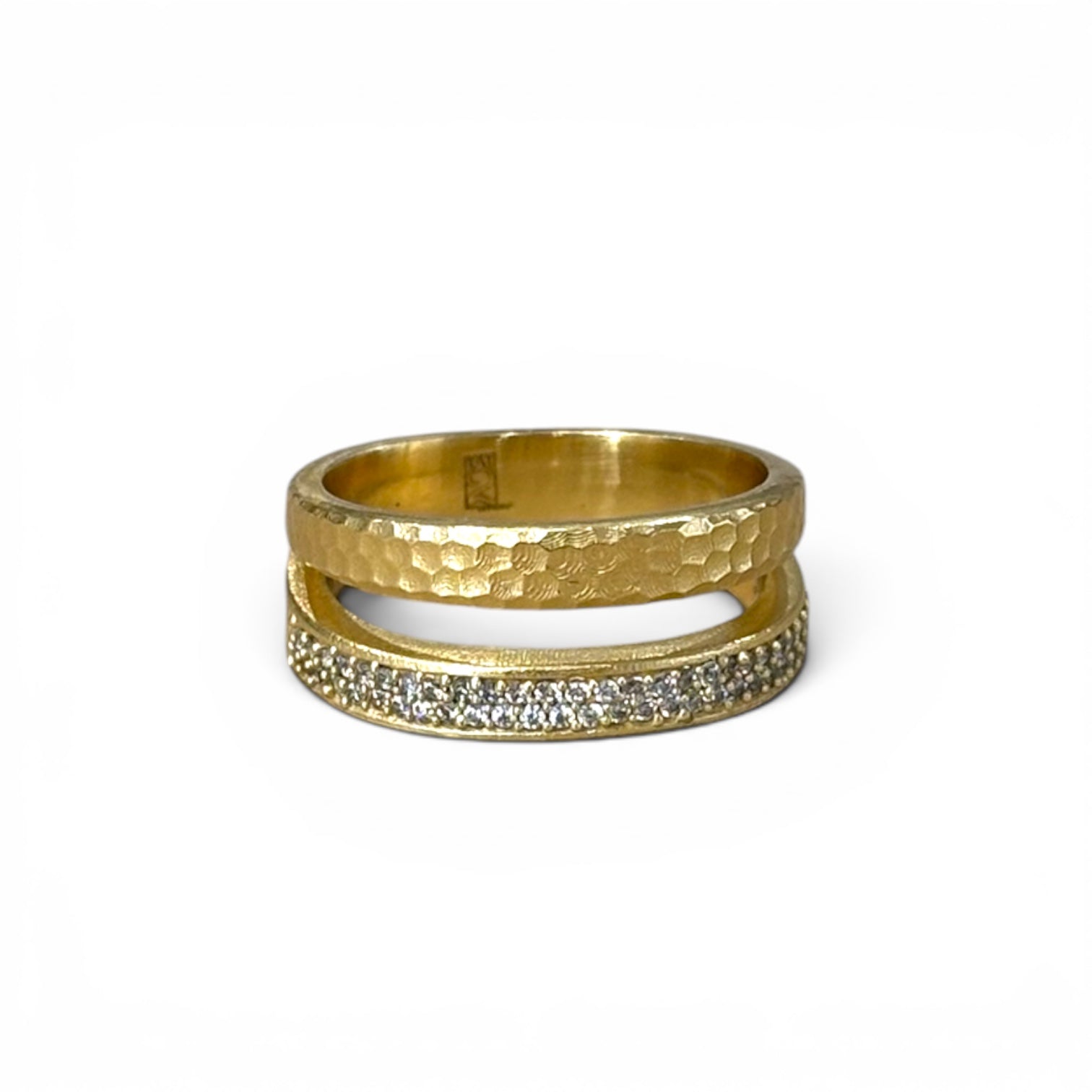 GOLD ARDEN DOUBLE BAND RING – Tat2 Designs