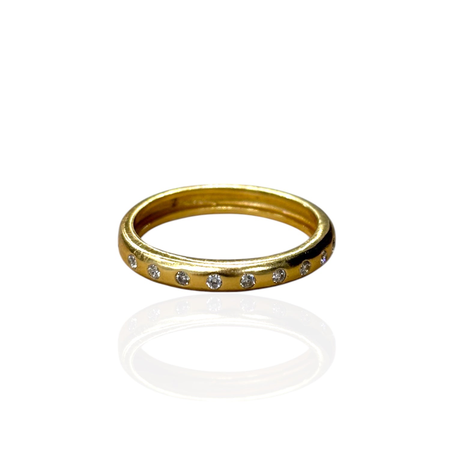 GOLD VIERA SIGNATURE ROW RING