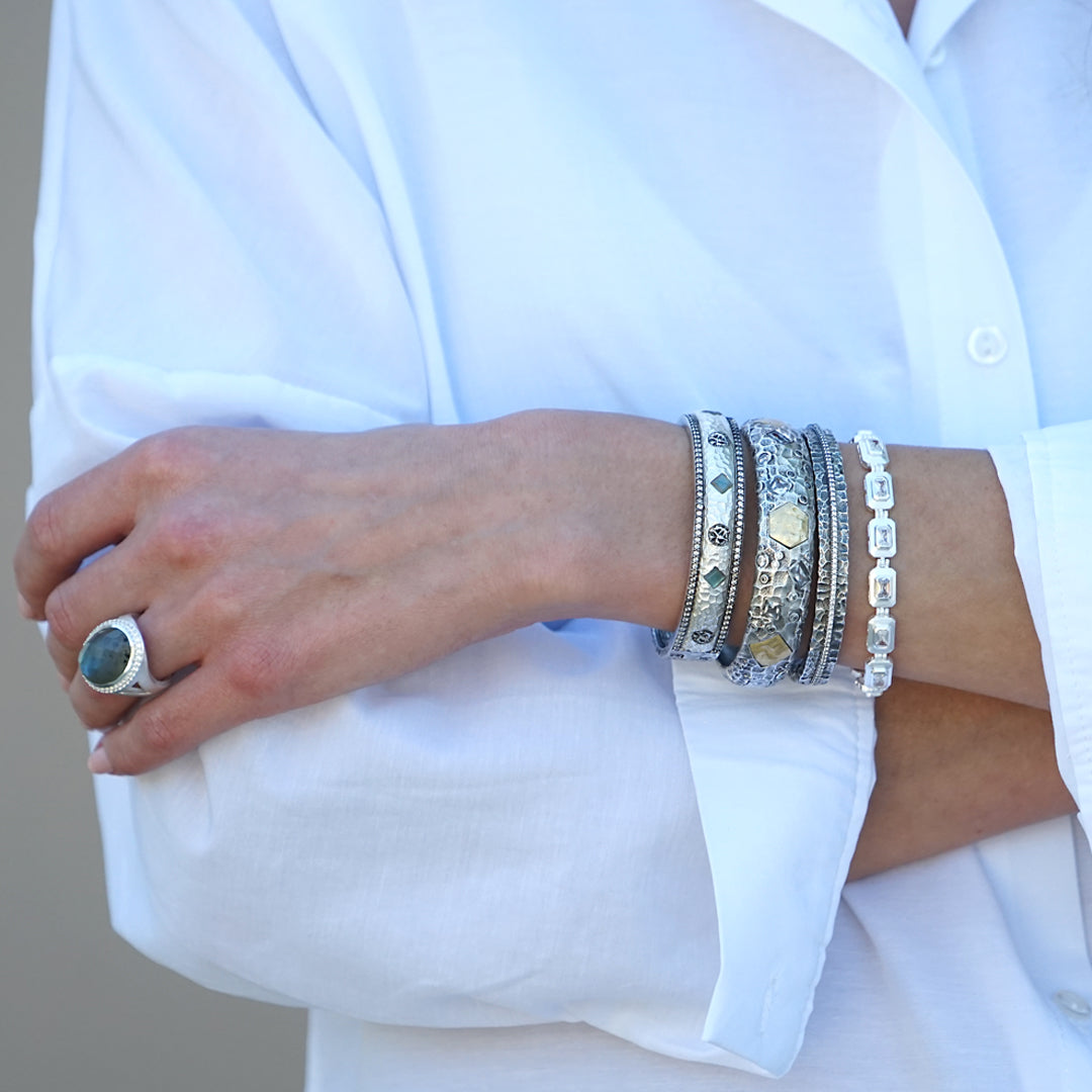 VINTAGE SILVER REDONDO BANGLE