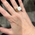 WHITE JADE AND GOLD WEB RING