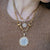 GOLD MINI COIN AND HORSEBIT NECKLACE