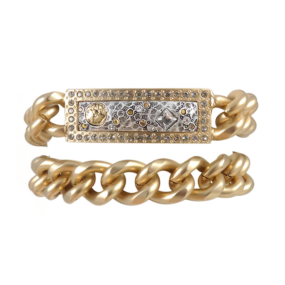 Hawaiian Double Heart ID Bracelets - Hawaii Gold Jewelry - Hawaiian Gold  Jewelry