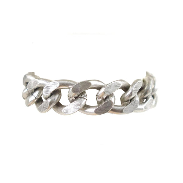 VINTAGE SILVER ID CHAIN BRACELET