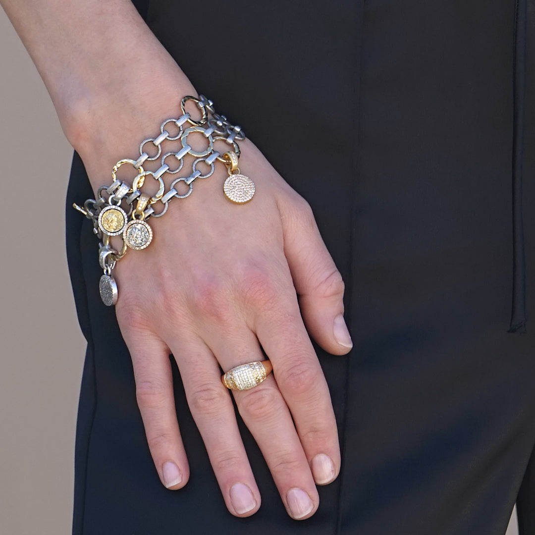 Designer Silver Plated American Diamond Bracelet – Putstyle