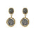 GOLD DOUBLE COIN EARRINGS
