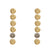 GOLD APOLLONIA SIX COIN POST EARRING