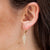 GUNMETAL VELEN CRYSTAL KITE DROP EARRINGS