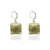 VINTAGE SILVER MINI SQUARE WILHELMINA COIN EARRINGS