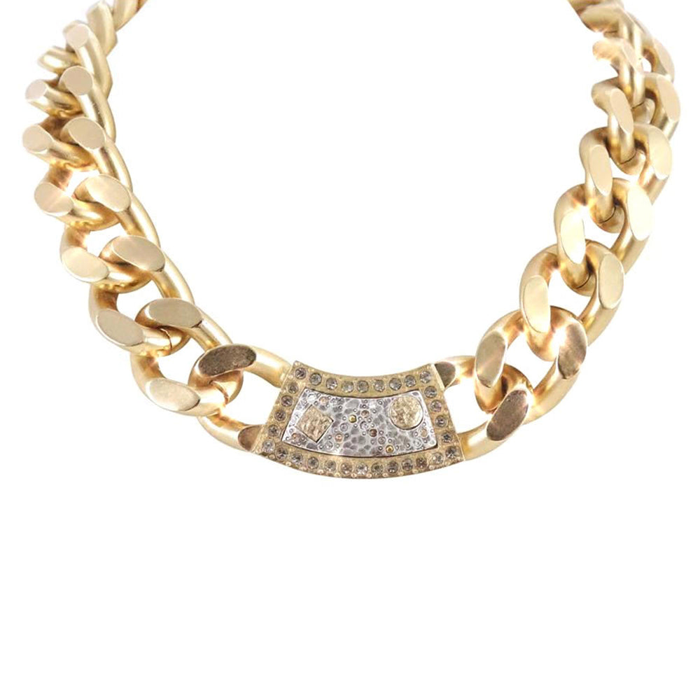 GOLD CASABLANCA ID NECKLACE