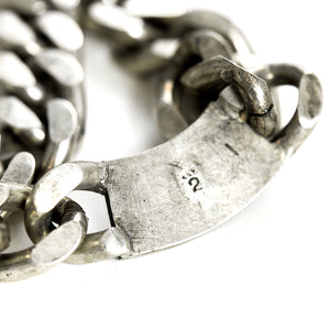 VINTAGE SILVER CASABLANCA ID NECKLACE