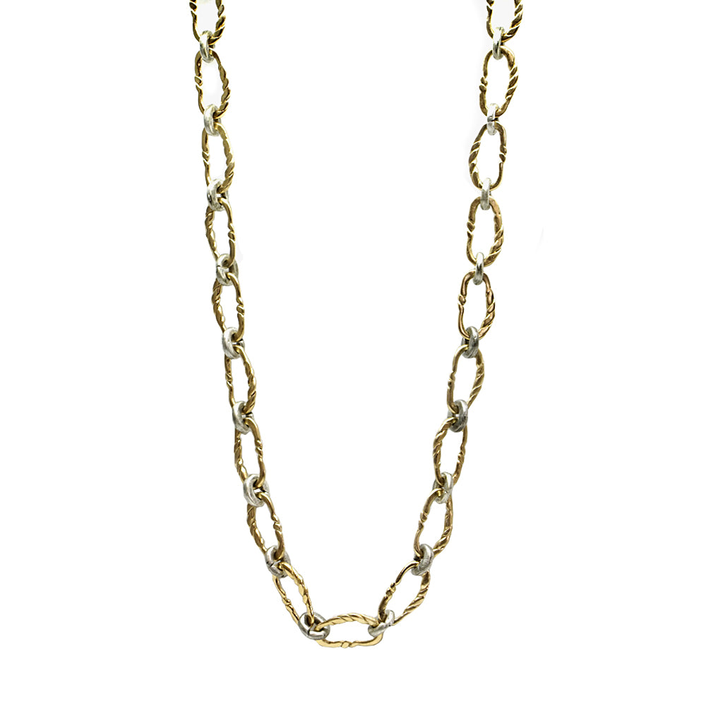 Twisted Gold Rope Necklace | Trinkabellez