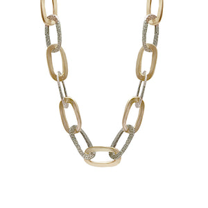 TWO TONE CHUNKY CATENA NECKLACE