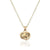 SMALL GOLD IMPRESSION HEART NECKLACE