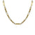 GOLD FLAT LINK AND RING CHAIN NECKLACE